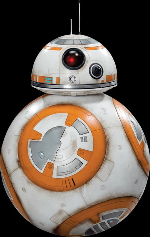 ربات BB-8 یک هولوگرام از داده‌های معاملاتی پروژکت می‌کند